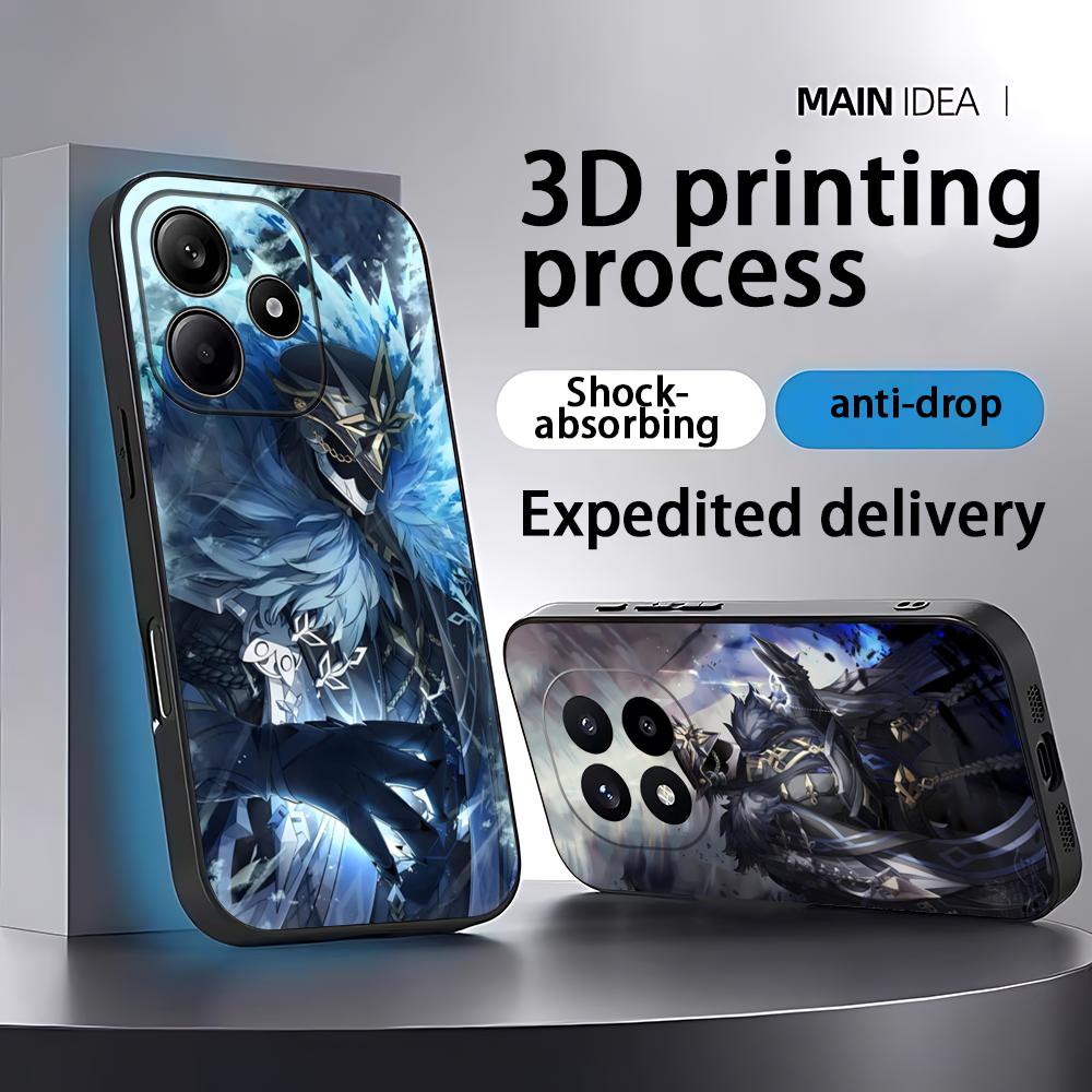 Xiaomi Redmi Note 13 - جراب هاتف Genshin Impact Capitano لهاتف