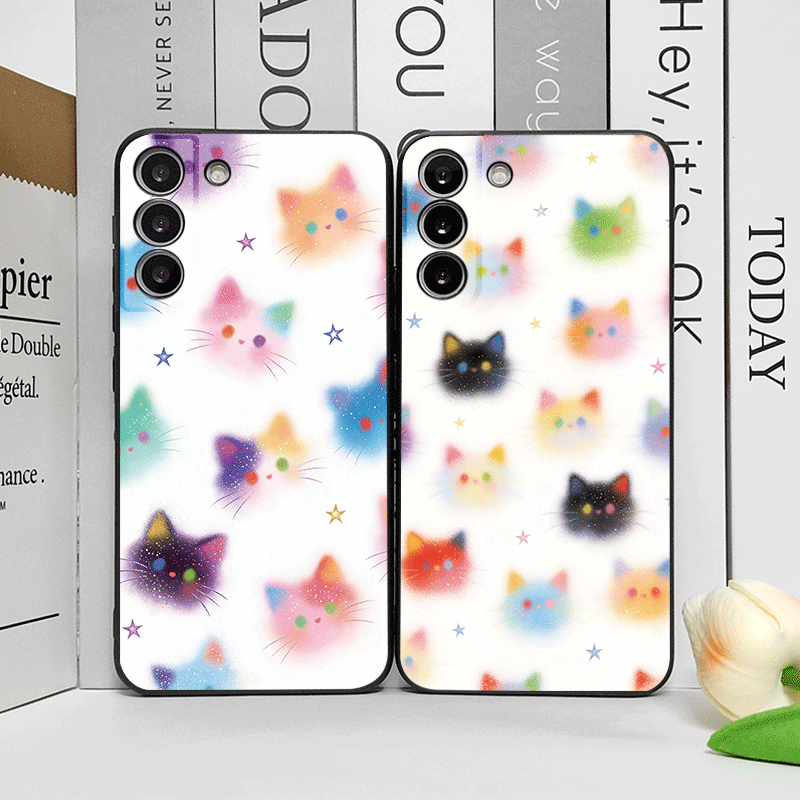 Huawei Nova 12 - غطاء هاتف مطبوع عليه رأس قطة