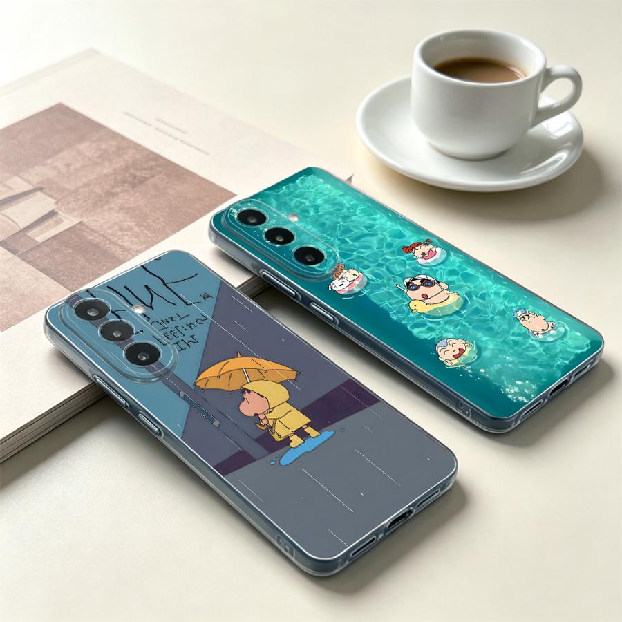 Samsung Galaxy A55 - غطاء هاتف بتصميم صبي مع مظلة