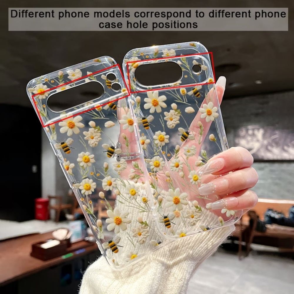 غطاء هاتف شفاف ناعم بنمط نحلة  - مراجعة Google Pixel 9 وسعره